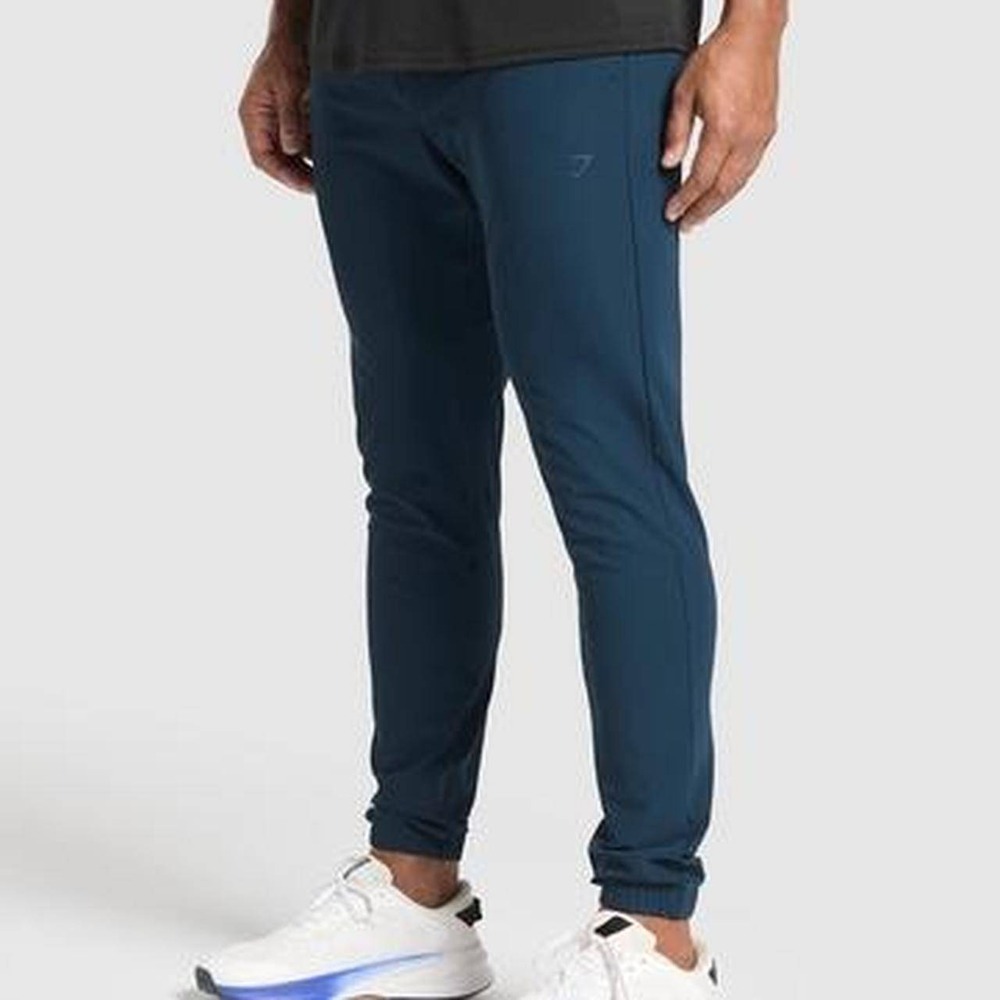 Gymshark Pants Mens XL Studio Jogger Navy Blue Tapered Athletic Workout Gym